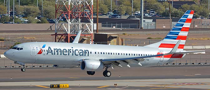 American Boeing 737-823 N967NN, Phoenix Sky Harbor, October 6, 2017
